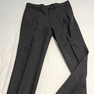 NWT WOOL LINED WOMENS CHARCOAL GREY TROUSER PANTS ANKLE LENGTH SZ 8